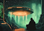 esign a spaceship sci fi illustration